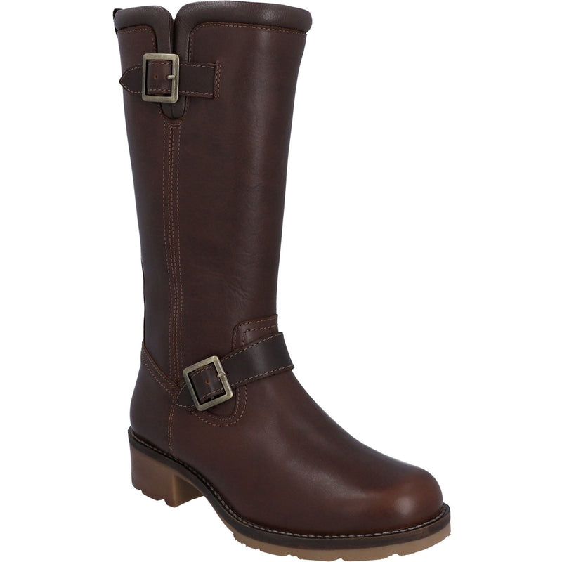 Hunter Iona Botas Marrones De Piel Para Mujer