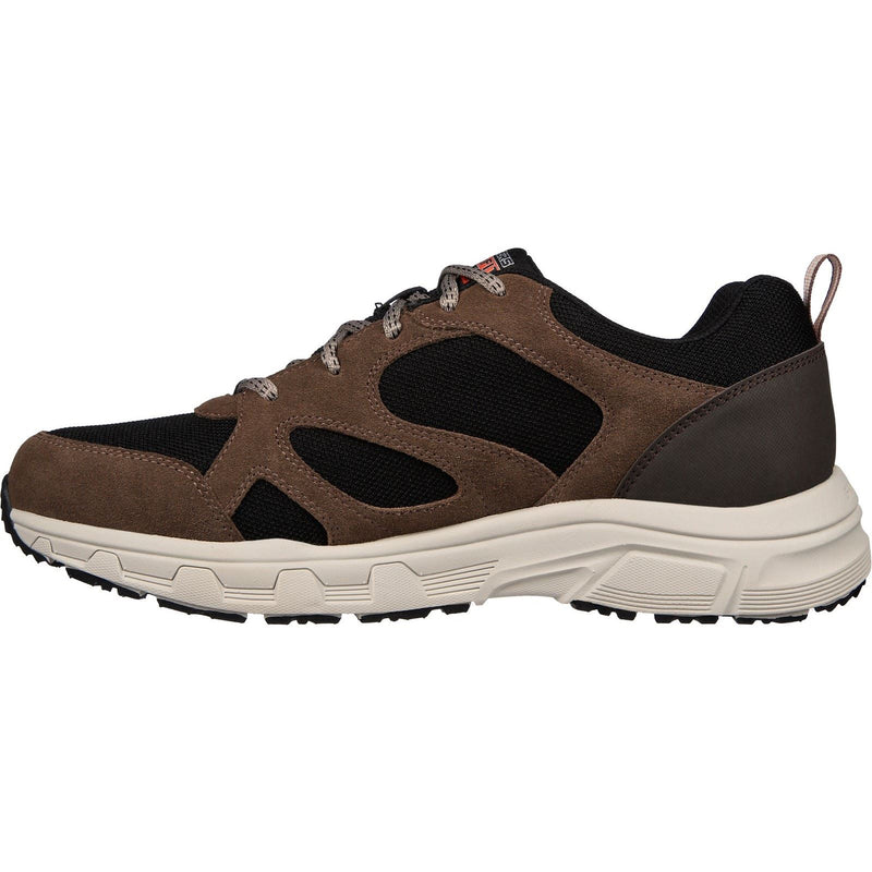 Skechers Oak Canyon Sunfair Botas De Senderismo De Cuero Para Hombre En Marrón/Negro