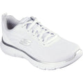 Skechers Flex Appeal 5.0 Uptake Zapatillas De Deporte Blancas/Plata Para Mujer