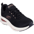 Skechers Skech-Air Meta Neutral Air Zapatillas De Poliéster Para Mujer En Negro/Oro Rosa