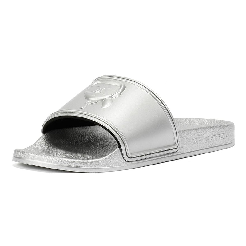 Karl Lagerfeld Kondo 2.0 Karl NFT Sandalias Plateadas Para Mujer