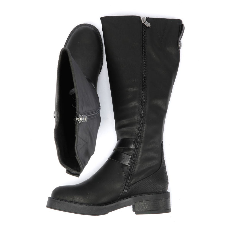 Blowfish Malibu Virtue 2 Botas Negras De Mujer De Piel Sintética.