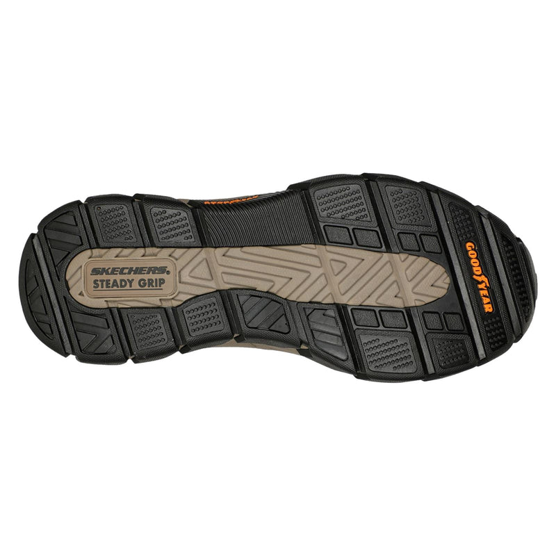 Skechers Respected Elgin Zapatos Mocasines De Cuero Para Hombre En Color Marrón Oscuro.