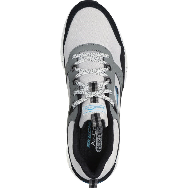 Skechers Skech-Air Court - Yatton Zapatillas De Cuero Para Hombre En Gris/Multicolor