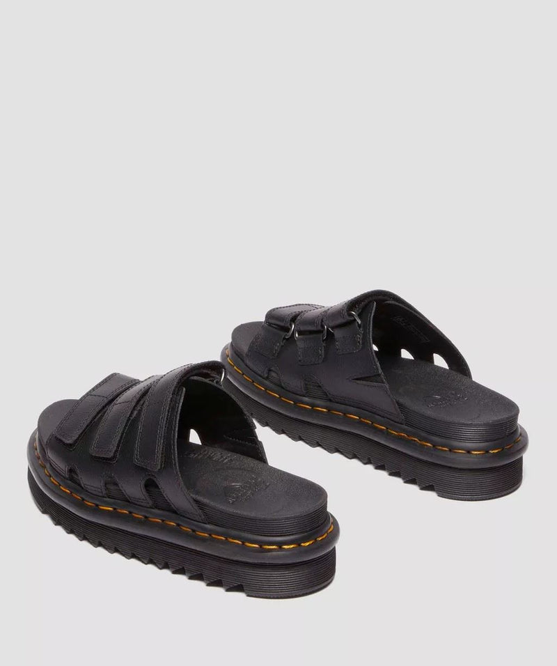 Dr. Martens Raine Athena  Slides De Cuero Para Mujer En Negro