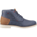 Pod Aries Botas De Piel Azul Marino Para Hombre