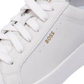 Boss Belwar Tennis Tumble Zapatillas Blancas De Cuero Para Hombre