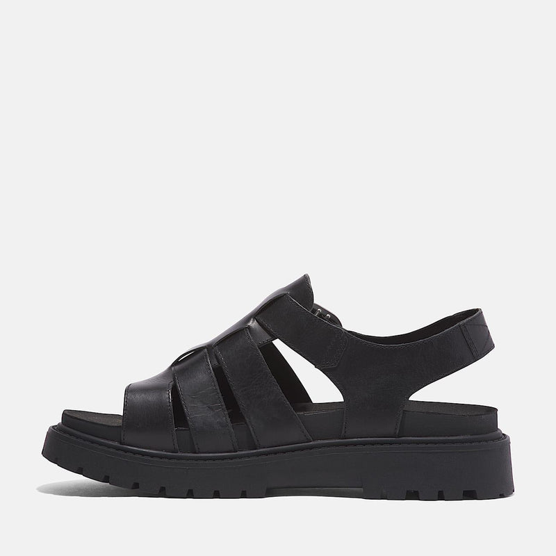 Timberland Clairemont Way Fisherman Sandalias De Cuero Para Mujer En Color Negro