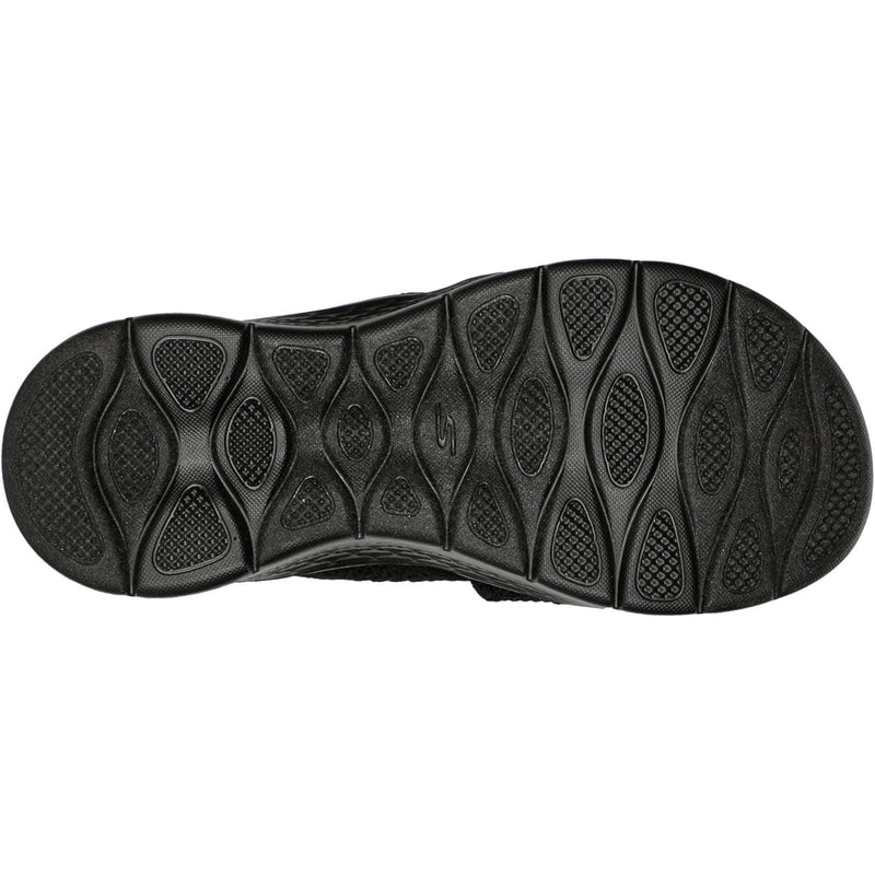 Skechers GO WALK Flex Elation Sandalias De Mujer Negras De Poliéster.