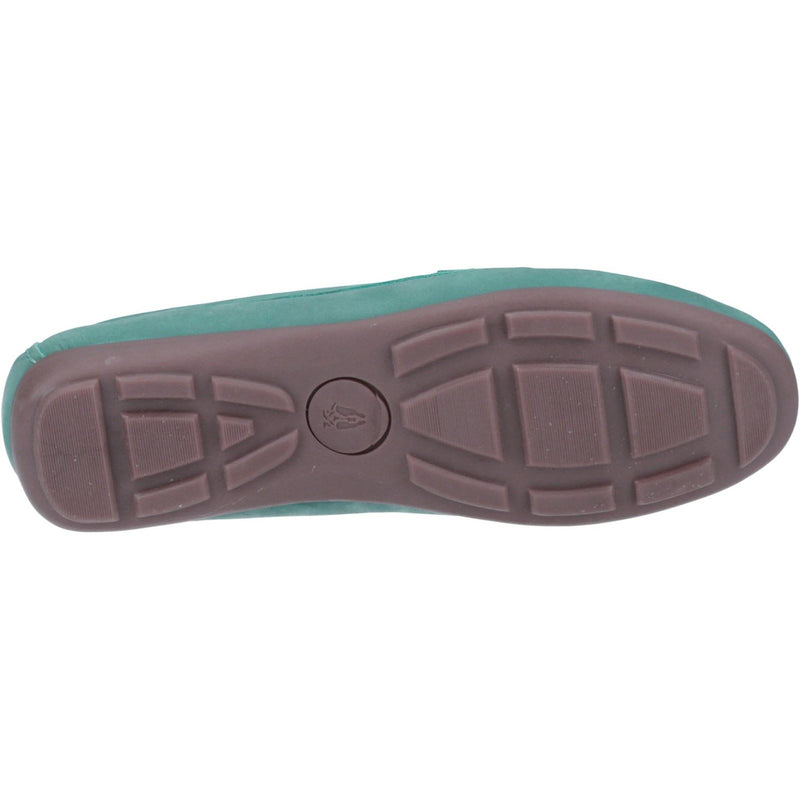 Hush Puppies Maggie Mocasines De Cuero Azul Cielo Para Mujer