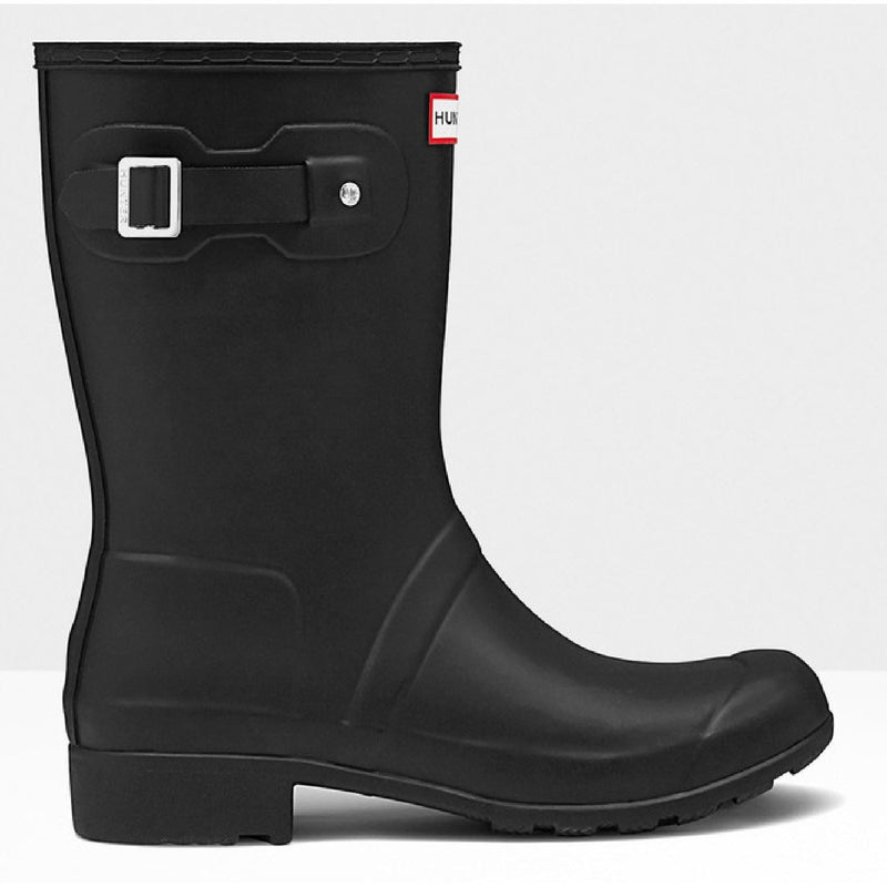 Hunter Original Short Botas De Agua Negras Para Mujer