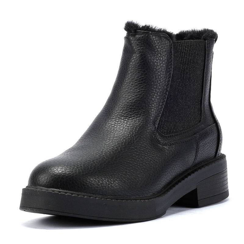 Blowfish Malibu Vera Cozy Botas Negras De Mujer De Piel Sintética.