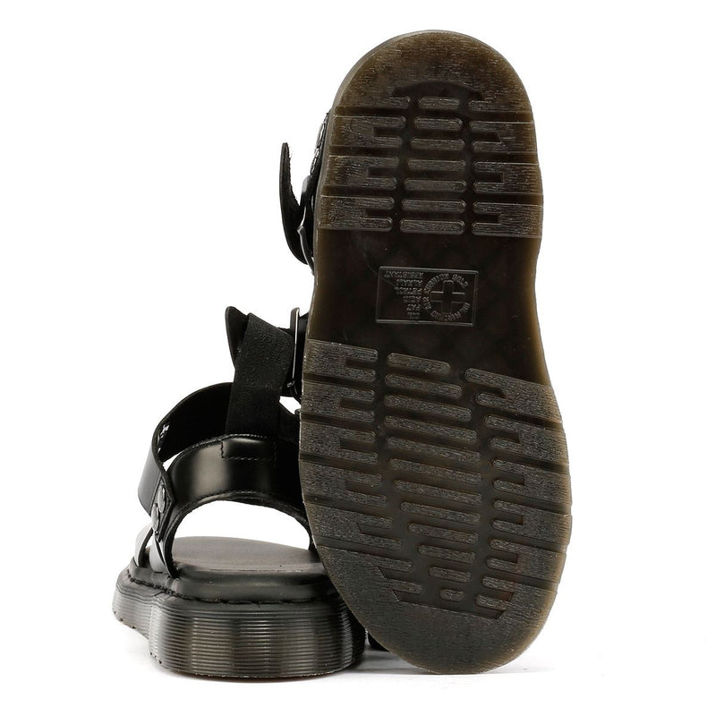 Dr. Martens Gryphon Brando Sandalias De Cuero Para Mujer En Color Negro