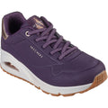 Skechers Uno Shimmer Away Zapatillas Sintéticas De Mujer En Color Morado Oscuro
