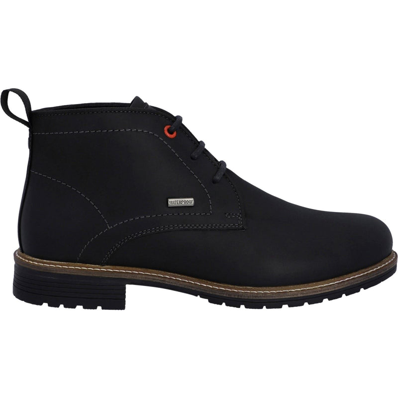 Hunter Jura Botas Negras De Cuero Para Hombre.