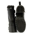 Dr. Martens Chesney Tech Botas Negras De Cuero Para Mujer.