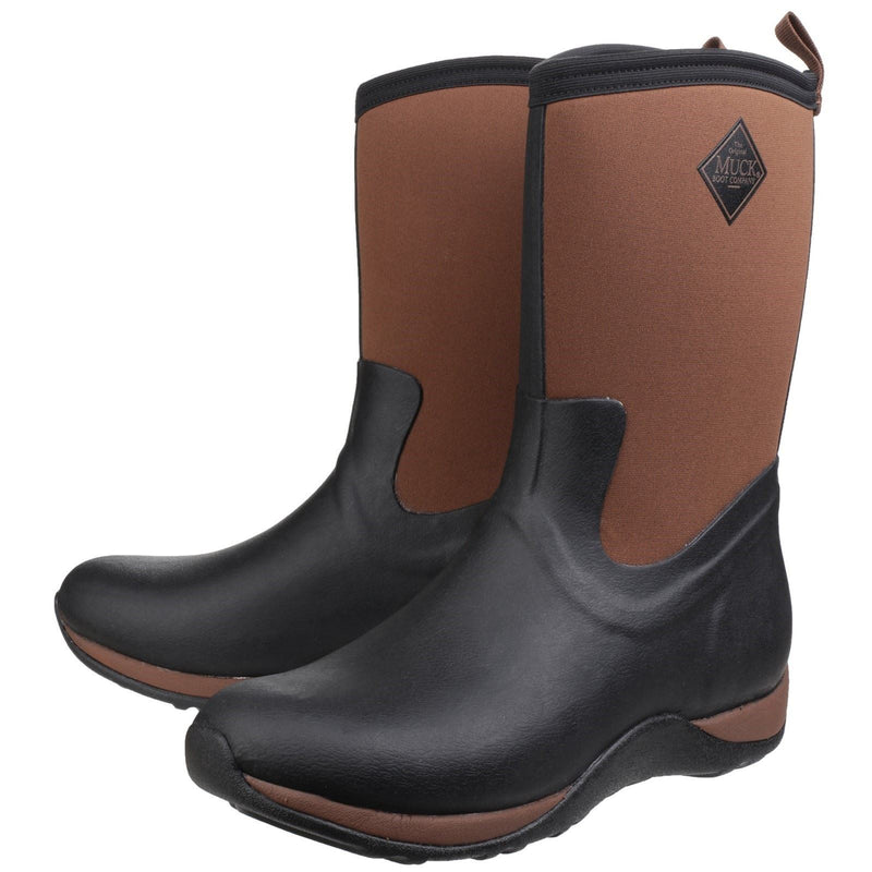 Muck Boots Arctic Weekend Botas De Agua Negras/Marrones De Caucho.