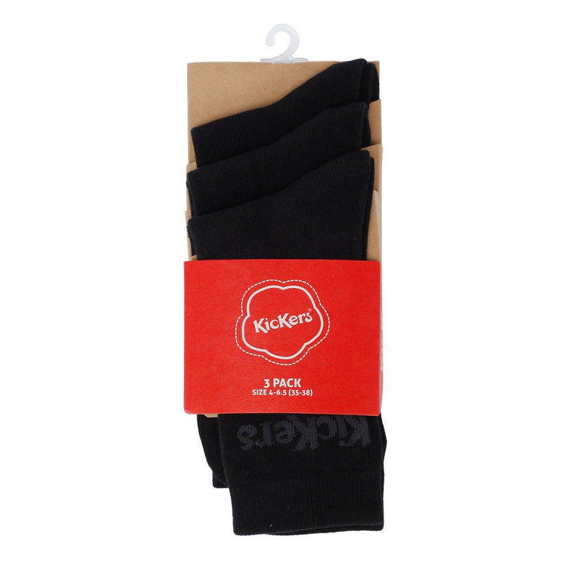Kickers 3 Pares De Calcetines Negros