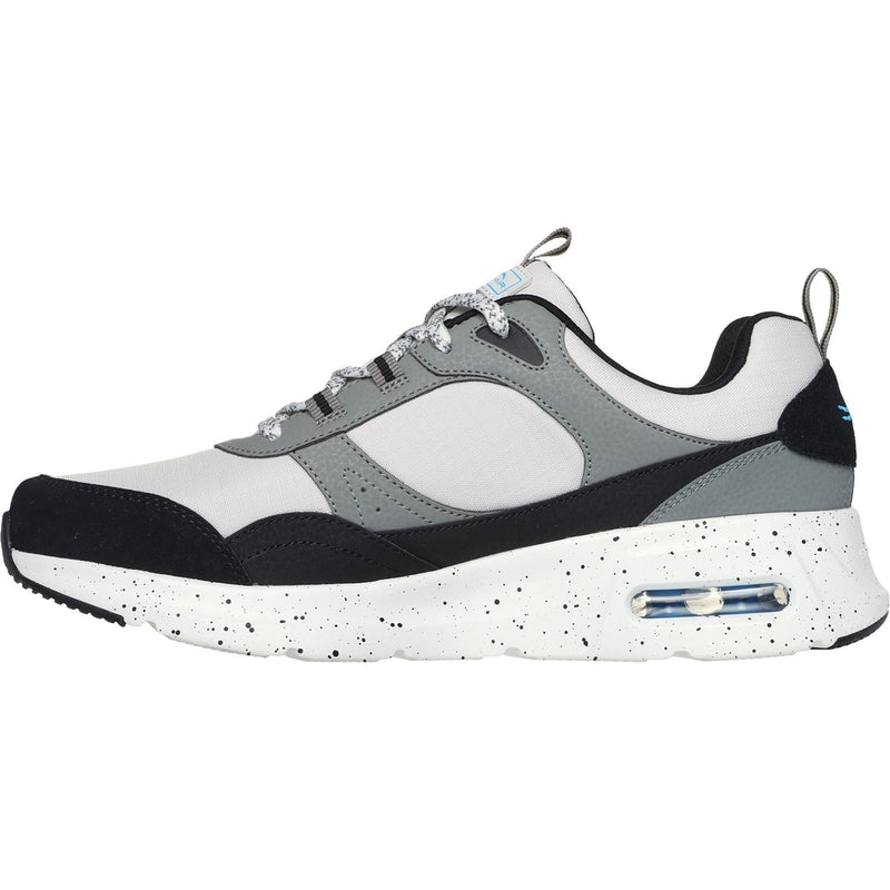 Skechers Skech-Air Court - Yatton Zapatillas De Cuero Para Hombre En Gris/Multicolor