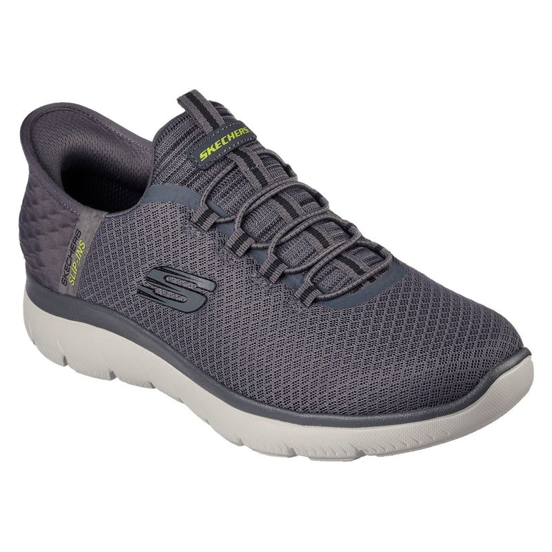 Skechers Slip-ins: Summits High Range Zapatillas De Poliéster Para Hombre En Color Carbón.