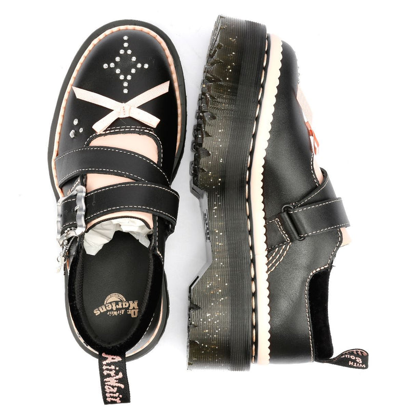 Dr. Martens Kemsley Athena Zapatos De Mujer De Cuero Negros