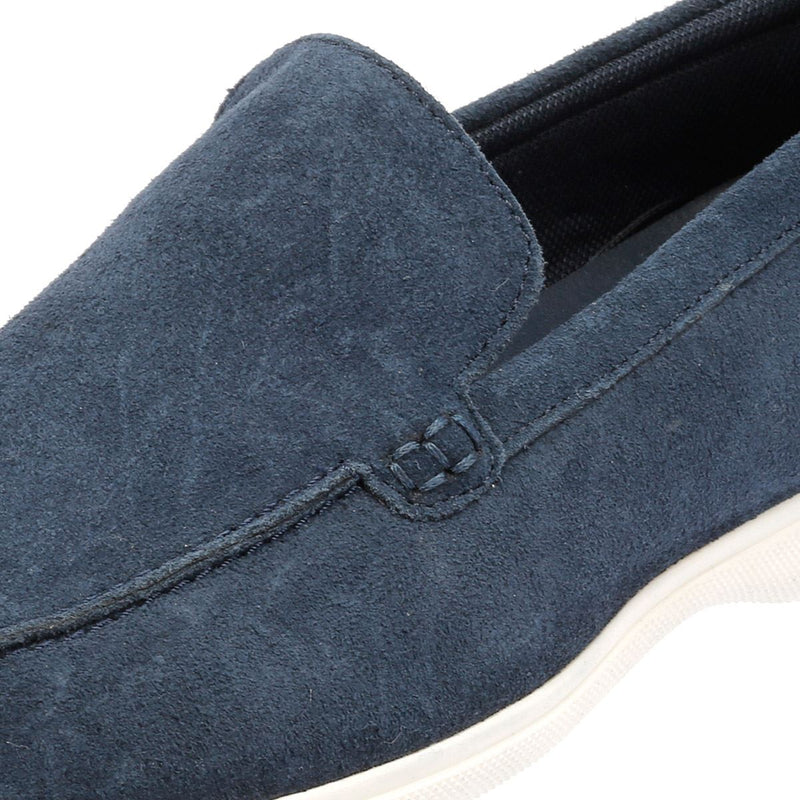 Ben Sherman Amarillo Suede Mocasines Azules Para Hombre