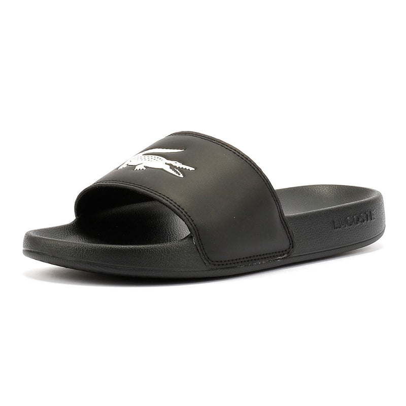 Lacoste Serve Slide 0.0 Sandalias Negras Para Mujer
