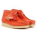 Clarks Originals Wallabee Botas De Mujer De Ante En Color Naranja