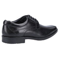 Hush Puppies Brandon Zapatos De Hombre Negros De Cuero Con Cordones.
