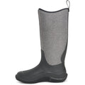 Muck Boots Hale Botas De Agua Negras De Goma Con Textura De Espiga Peluda.