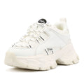 Buffalo Saturn Lace Zapatillas Blancas De Mujer