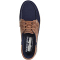 Skechers On-the-GO Flex Palmilla Náuticos De Mujer Azul Marino De Tela/Cuero Sintético