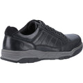 Hush Puppies Finley Zapatos De Hombre Negros De Cuero Con Cordones.