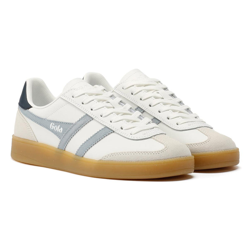 Gola Viper Zapatillas De Deporte Blancas De Cuero Para Mujer