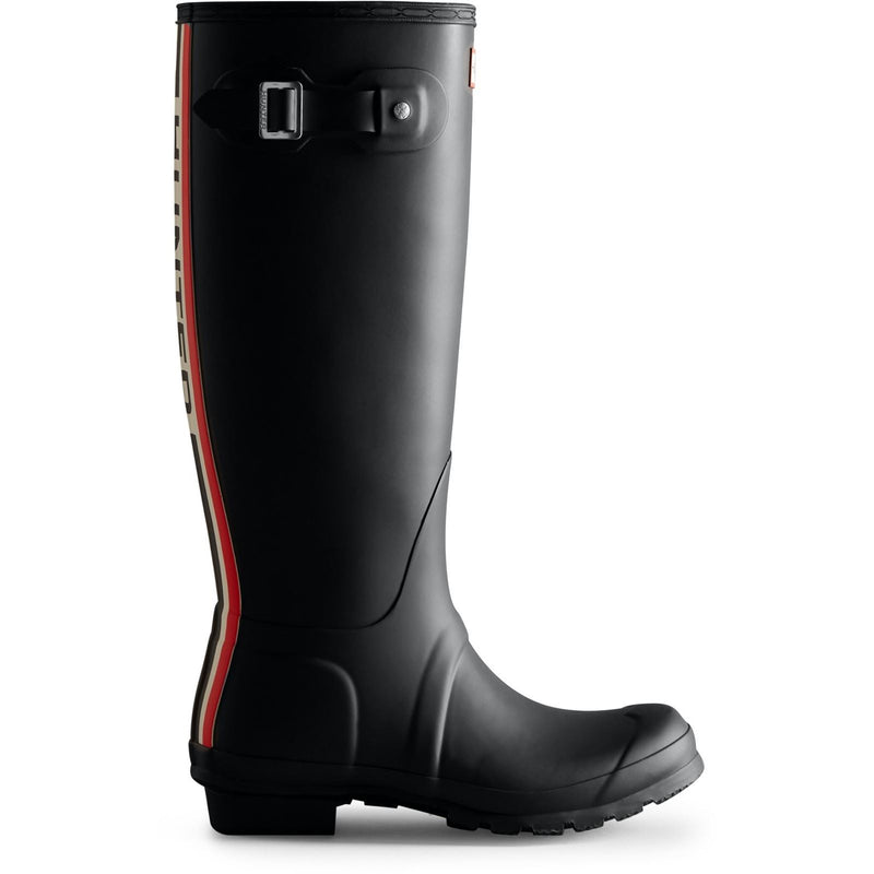 Hunter Womens Original Tall Botas De Agua Negras Para Mujer