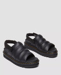Dr. Martens Kole Sandalias Negras De Cuero