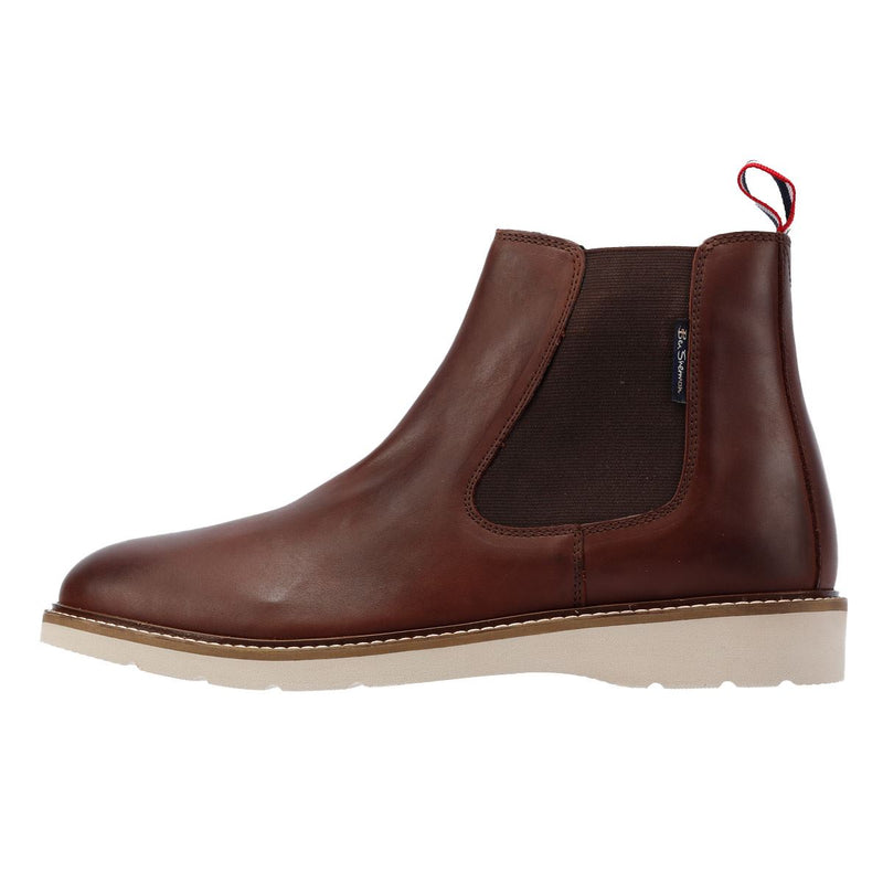 Ben Sherman Hampton Botas Rojas De Cuero Para Hombre.
