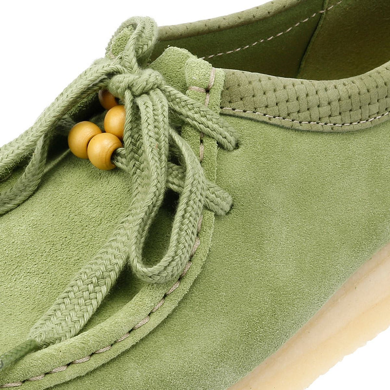 Clarks Originals Wallabee Zapatos Verdes De Mujer De Gamuza