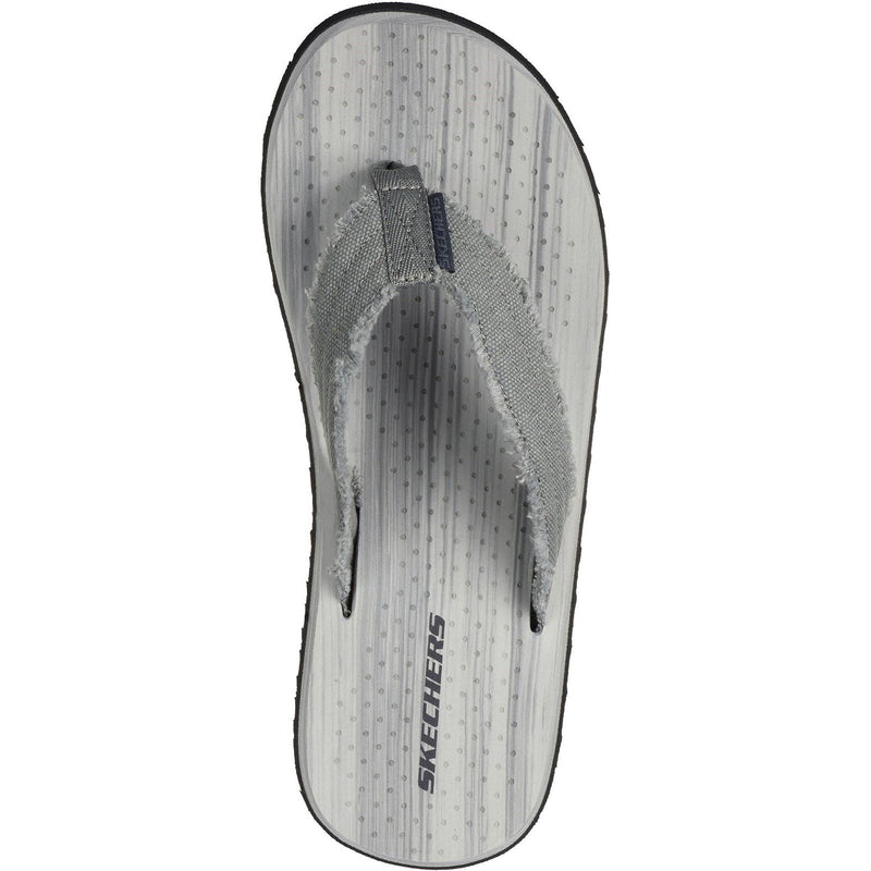 Skechers Tantric Fritz Sandalias Grises De Hombre De Tela