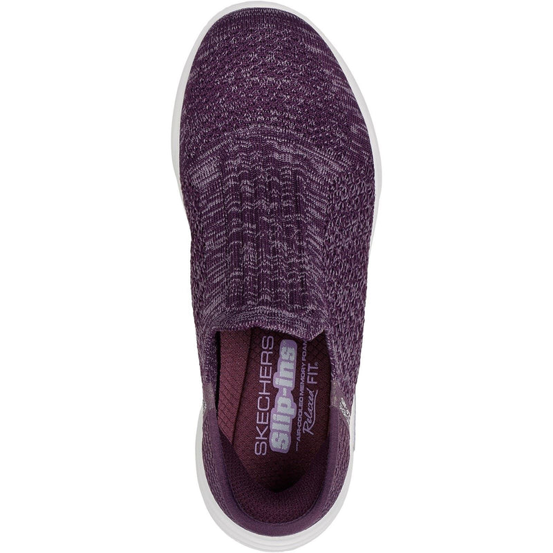 Skechers Relaxed Fit Sport Zapatillas De Mujer De Poliéster En Morado Oscuro