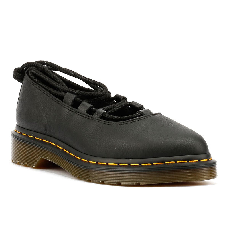 Dr. Martens Elphie II Virginia Zapatos De Mujer De Cuero Negros