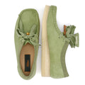 Clarks Originals Wallabee Zapatos Verdes De Mujer De Gamuza