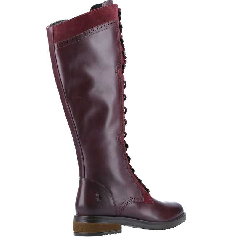 Hush Puppies Rudy Botas De Gamuza Para Mujer En Color Burdeos.
