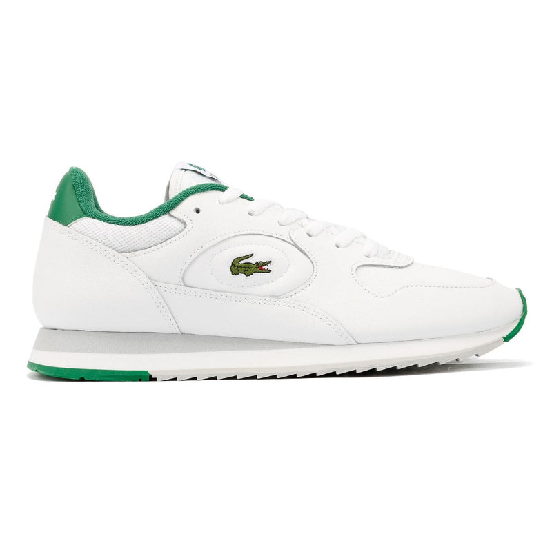 Lacoste Linetrack Zapatillas Blancas De Cuero Para Hombre