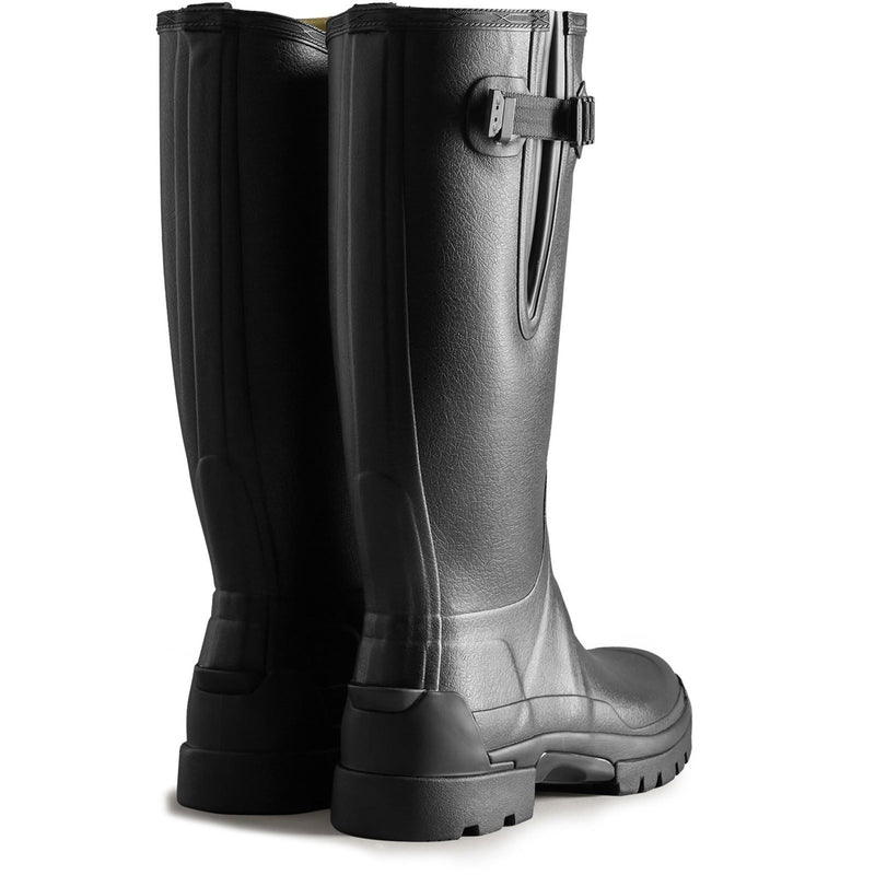 Hunter Balmoral Adjustable Botas De Agua Negras De Goma