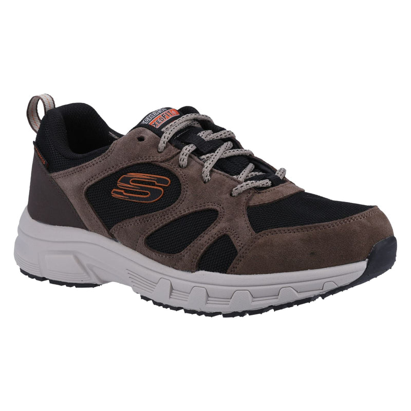 Skechers Oak Canyon Sunfair Botas De Senderismo De Cuero Para Hombre En Marrón/Negro