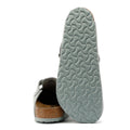 Birkenstock Boston Zuecos Grises De Ante