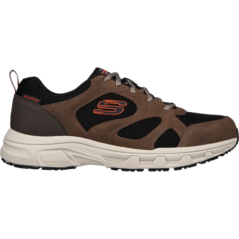Skechers Oak Canyon Sunfair Botas De Senderismo De Cuero Para Hombre En Marrón/Negro