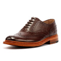 Ben Sherman Sugarman Brogue Zapatos De Cuero Marrones Con Cordones Para Hombre.