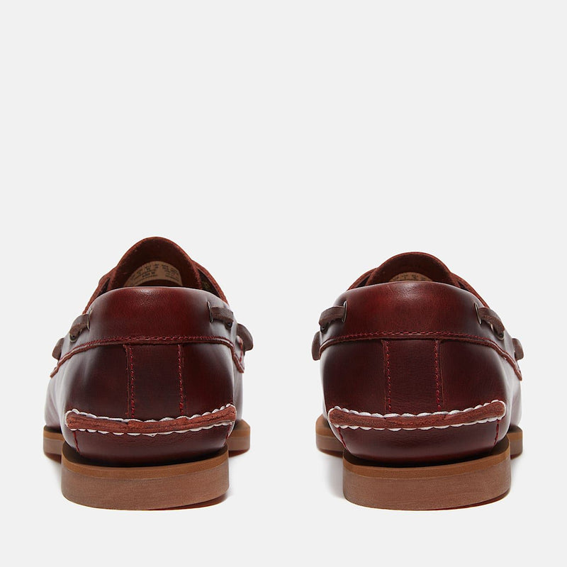 Timberland Classic 2 Eye Zapatos De Cuero Rojos Para Mujer